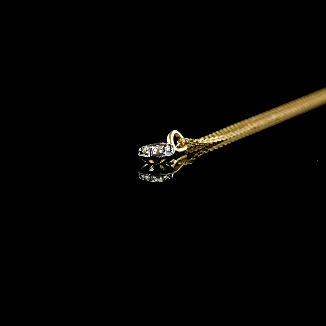 0.30 CT Pear Lab Grown Diamond Solitaire Necklace Pendant 17" (E Color and VS1 Clarity)