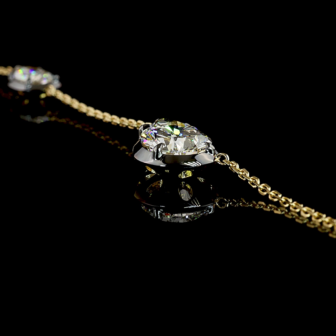 2.60 CTTW Pear Lab Grown Diamond Special Necklace Pendant 17" (F Color and VS1 Clarity)