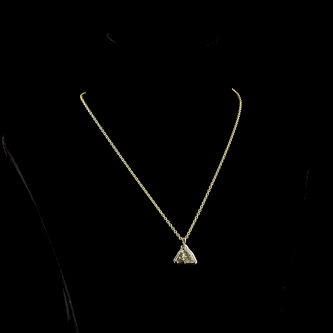 1.53 CTTW Heart Lab Diamond Solitaire Necklace Pendant (F Color and VS1 Clarity)