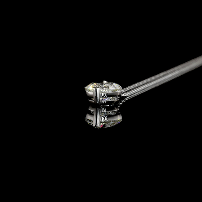 1.53 CTTW Heart Lab Diamond Special Necklace Pendant (D Color and VS1 Clarity)