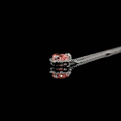 1.17 CTTW Heart Lab Grown Diamond Special Necklace Pendant 18" (FV.P Color and VS2 Clarity)