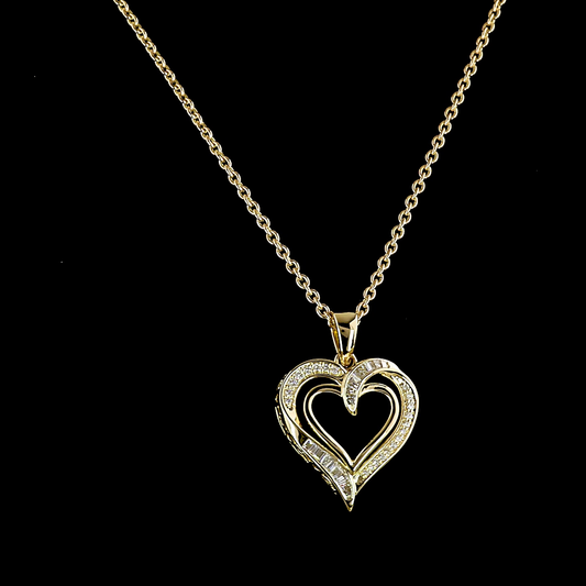 0.37 CTTW AB Lab Grown Diamond Special Necklace Pendant 18" (E Color and VS1 Clarity)