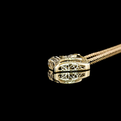 0.37 CTTW AB Lab Grown Diamond Special Necklace Pendant 18" (E Color and VS1 Clarity)