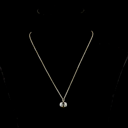 2.62 CT Antique Cushion Lab Grown Diamond Solitaire Necklace Pendant 18" (F Color and VS1 Clarity)