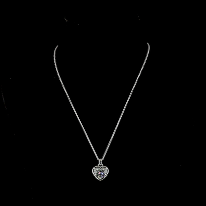 5.45 CTTW Heart Lab Grown Diamond Special Necklace Pendant 17" (E Color and VS1 Clarity)