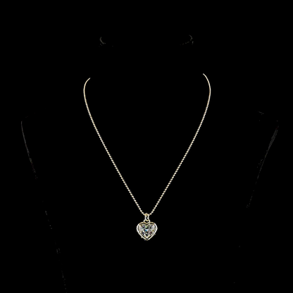 5.29 CTTW Heart Lab Grown Diamond Special Necklace Pendant 17" (F Color and VS1 Clarity)