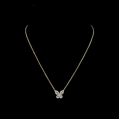 2.06 CTTW Marquise Natural Diamond Special Necklace Pendant 16" (F Color and SI1 Clarity)