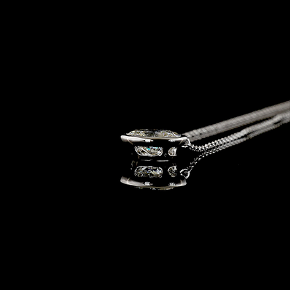 1.00 CT Oval Lab Grown Diamond Solitaire Necklace Pendant 18" (D Color and VVS2 Clarity)