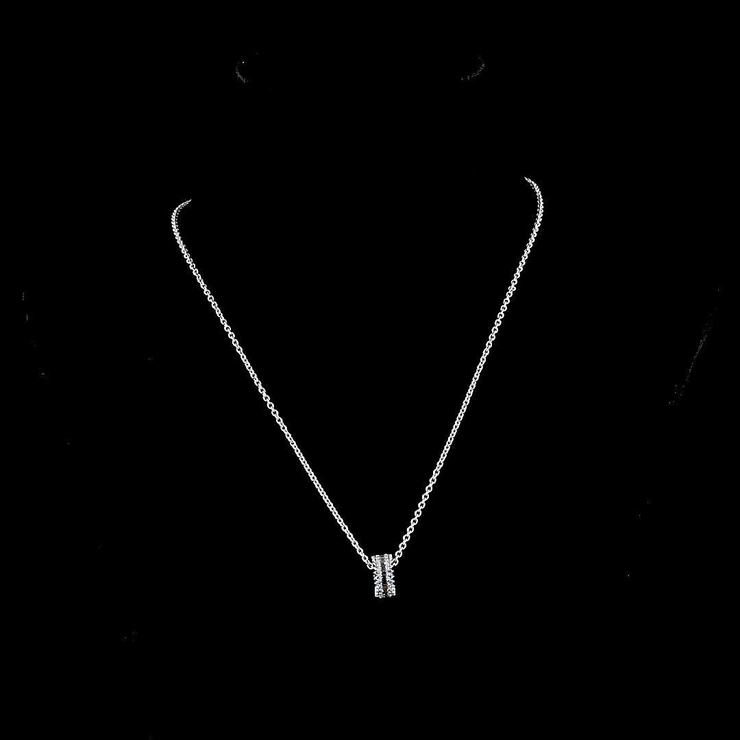 1.21 CTTW Bag Lab Grown Diamond Special Necklace Pendant 18" (E Color and VS1 Clarity)