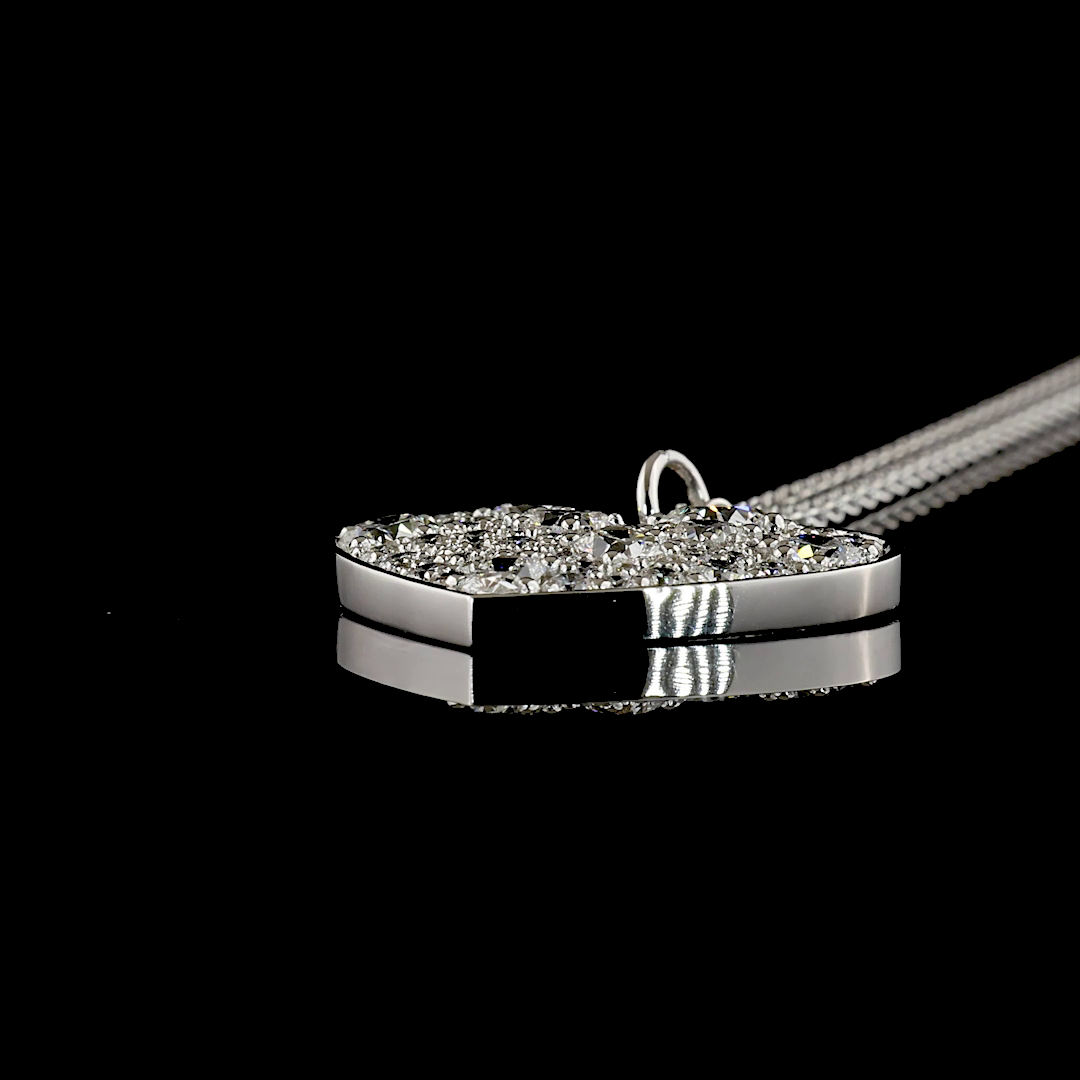 3.35 CTTW Cushion Brilliant Lab Diamond Special Necklace Pendant (E Color and VS1 Clarity)