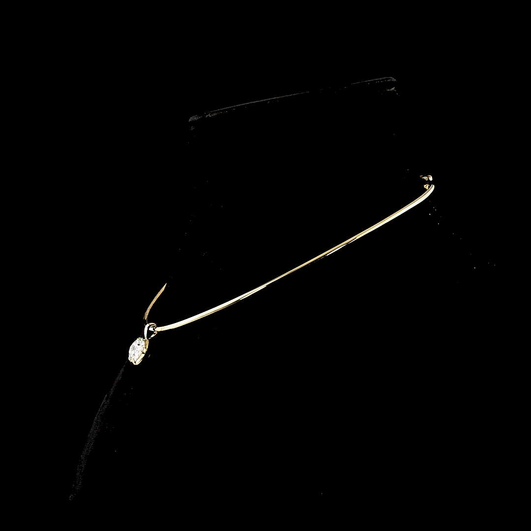 4.04 CT Oval Lab Grown Diamond Solitaire Necklace Pendant 15" (F Color and VS1 Clarity)