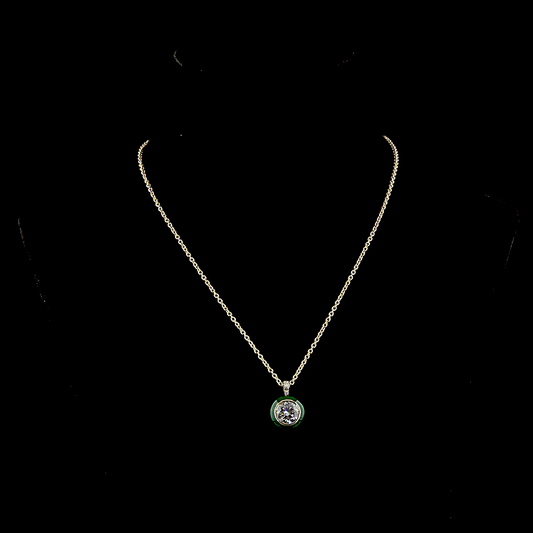 3.11 CTTW Round Lab Grown Diamond Special Necklace Pendant (F Color and VS1 Clarity)