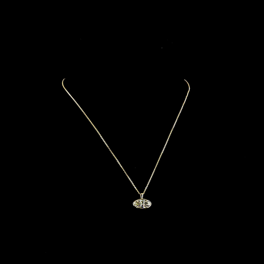 2.12 CT MO Lab Grown Diamond Solitaire Necklace Pendant 15" (F Color and VS1 Clarity)