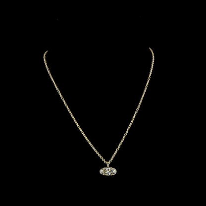 2.09 CT MO Lab Grown Diamond Solitaire Necklace Pendant 16" (F Color and VVS2 Clarity)