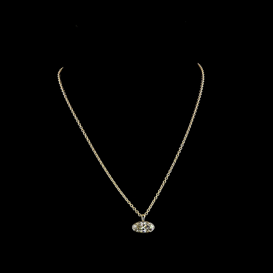 2.09 CT MO Lab Grown Diamond Solitaire Necklace Pendant 16" (F Color and VVS2 Clarity)