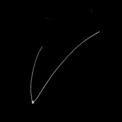 0.33 CT Round Lab Grown Diamond Solitaire Necklace Pendant 17" (F Color and VS1 Clarity)