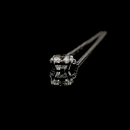 1.03 CT Round Lab Grown Diamond Solitaire Necklace Pendant 17" (D Color and VS2 Clarity)