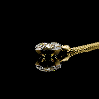 5.08 CT Pear Lab Grown Diamond Solitaire Necklace Pendant 16.5" (G Color and VVS2 Clarity)