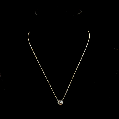 1.01 CT Round Lab Grown Diamond Solitaire Necklace Pendant 18" (D Color and VVS2 Clarity)