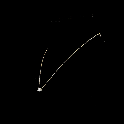 2.04 CT Emerald Lab Grown Diamond Solitaire Necklace Pendant 18" (F Color and VS1 Clarity)