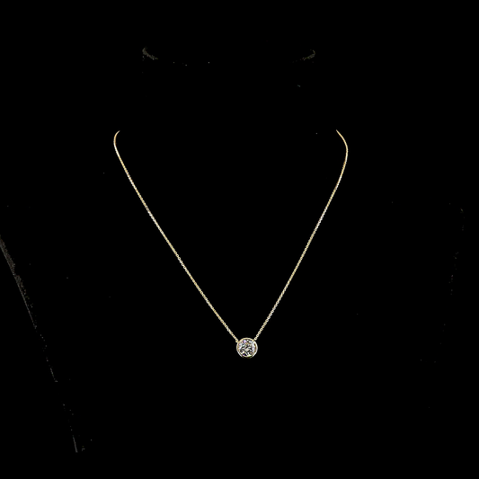 1.56 CT Round Lab Grown Diamond Solitaire Necklace Pendant 18" (D Color and VS1 Clarity)