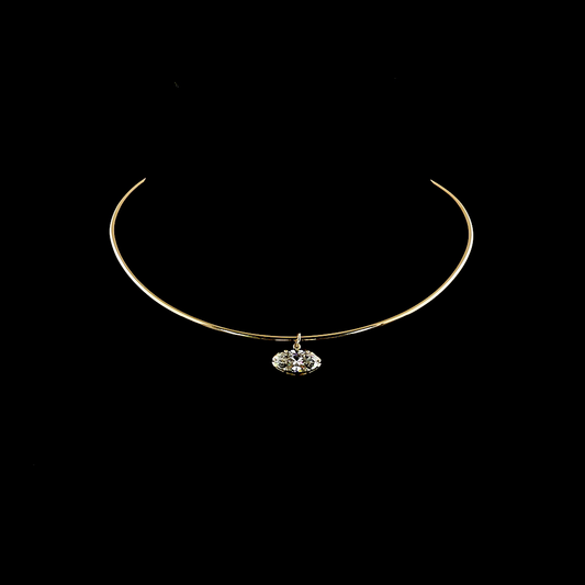 3.13 CT MO Lab Grown Diamond Solitaire Necklace Pendant 15" (F Color and VS1 Clarity)