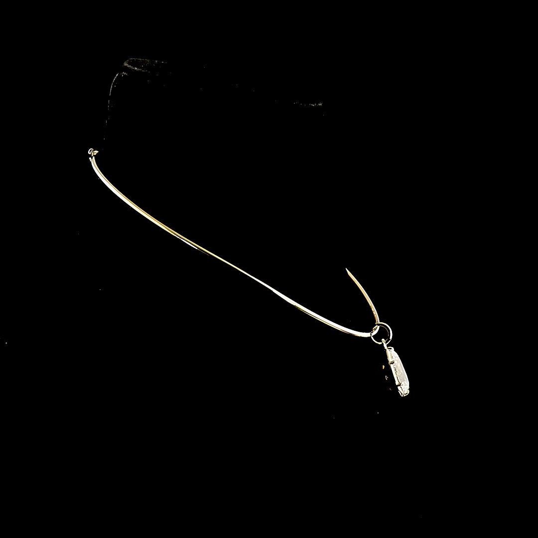 8.02 CT Pear Lab Grown Diamond Solitaire Necklace Pendant 16" (F Color and VS1 Clarity)