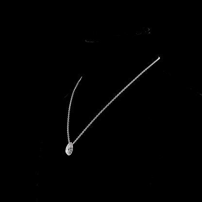 2.05 CT Pear Lab Grown Diamond Solitaire Necklace Pendant 16" (E Color and VS2 Clarity)