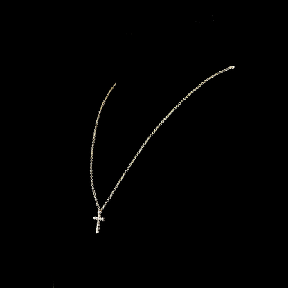 0.70 CTTW Round Lab Grown Diamond Cross Necklace Pendant (E Color and VS1 Clarity)