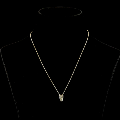 1.50 CT Horse Lab Grown Diamond Solitaire Necklace Pendant 18" (E Color and VS1 Clarity)