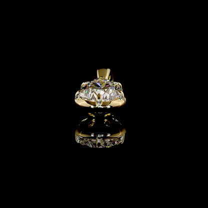2.01 CT Pear Lab Grown Diamond Solitaire Necklace Pendant (F Color and VS1 Clarity)