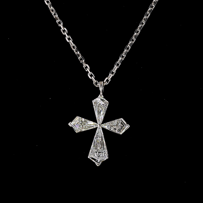 0.38 CTTW KITE Natural Diamond Special Necklace Pendant (F Color and VS2 Clarity)