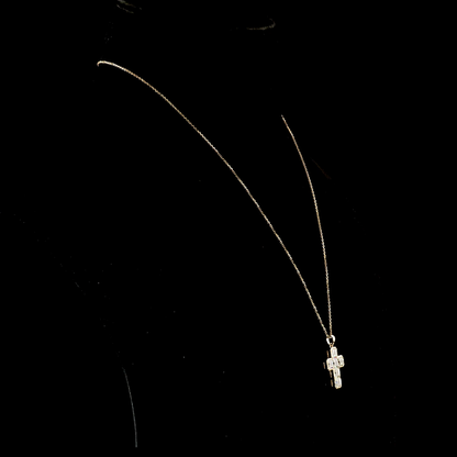 3.04 CTTW Asscher Lab Grown Diamond Cross Necklace Pendant (E Color and VS1 Clarity)
