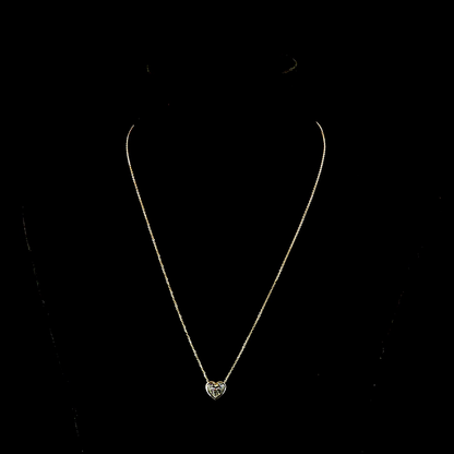 1.53 CT Heart Lab Grown Diamond Solitaire Necklace Pendant 18" (F Color and VS1 Clarity)