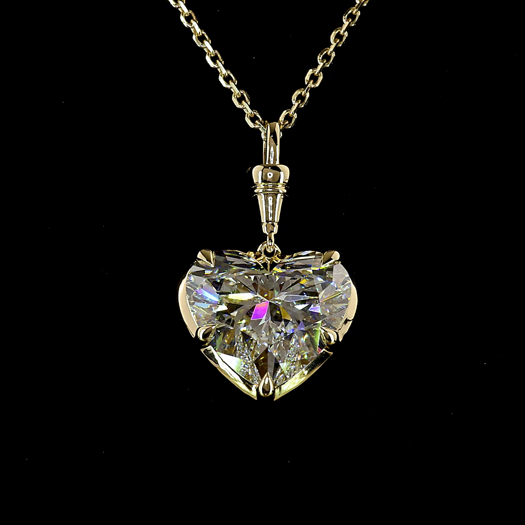 5.08 CT Pear Lab Grown Diamond Solitaire Necklace Pendant 16.5" (F Color and VVS2 Clarity)