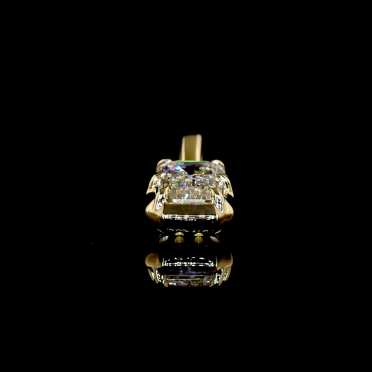 0.51 CT Emerald Lab Grown Diamond Solitaire Necklace Pendant (E Color and VS1 Clarity)