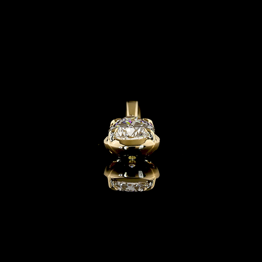 0.51 CT Pear Lab Grown Diamond Solitaire Necklace Pendant (F Color and VS1 Clarity)