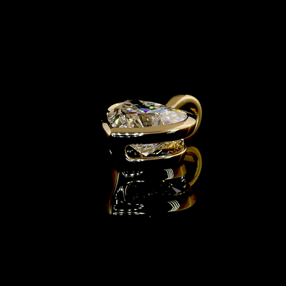 2.10 CT Heart Lab Grown Diamond Solitaire Necklace Pendant (E Color and VS1 Clarity)