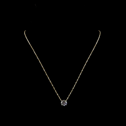2.02 CT Round Lab Grown Diamond Solitaire Necklace Pendant 18" (D Color and VVS2 Clarity)