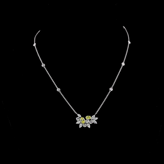 3.76 CTTW MIX Lab Diamond Special Necklace Pendant (VVS2 Clarity)