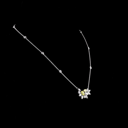 3.76 CTTW MIX Lab Grown Diamond Special Necklace Pendant 18" (VVS2 Clarity)