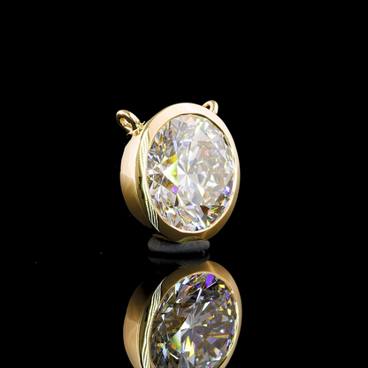 1.01 CT Round Lab Grown Diamond Solitaire Necklace Pendant (E Color and VS2 Clarity)