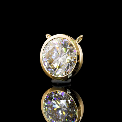 1.01 CT Round Lab Grown Diamond Solitaire Necklace Pendant (E Color and VS2 Clarity)