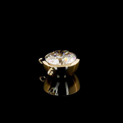 1.01 CT Round Lab Grown Diamond Solitaire Necklace Pendant (E Color and VS2 Clarity)