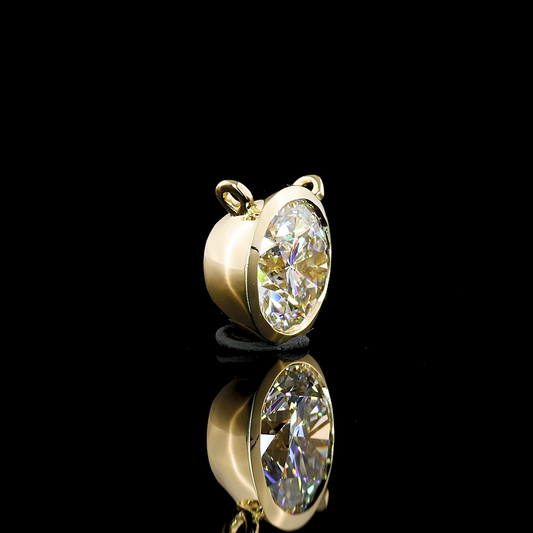 1.03 CT Round Lab Diamond Solitaire Necklace Pendant (E Color and VVS2 Clarity)