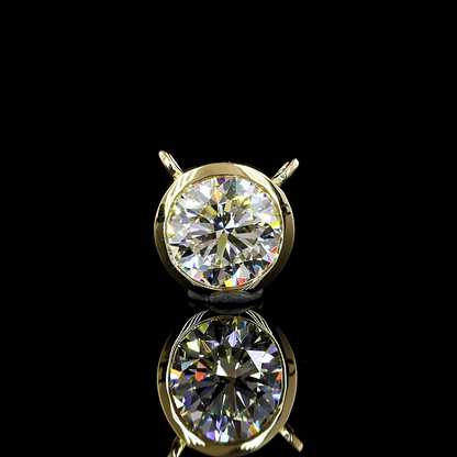 1.03 CT Round Lab Diamond Solitaire Necklace Pendant (E Color and VVS2 Clarity)
