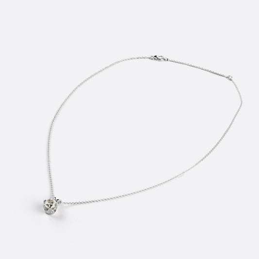 2.56 CT Old European Brilliant Lab Diamond Solitaire Necklace Pendant (D Color and VS1 Clarity)