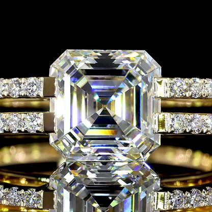 2.38 CTTW Asscher Lab Grown Diamond Special Ring Sz. 6 (E Color and VVS2 Clarity)