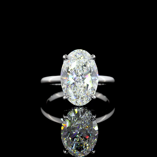 6.35 CTTW Oval Lab Diamond Hidden Halo RGWHHOV500 14k White Gold E Color and VVS2 Clarity jewelry-spot-usa