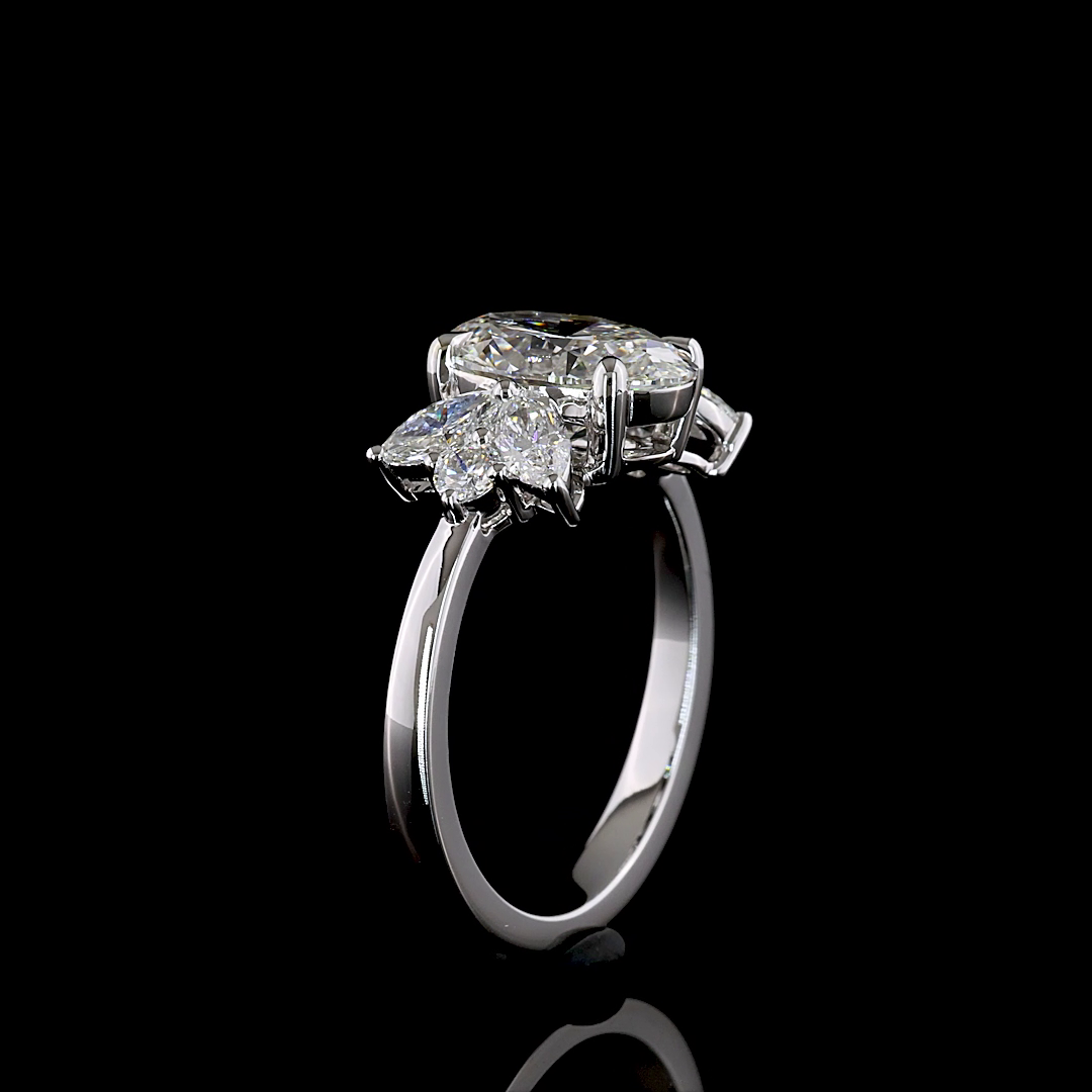 2.61 CTTW Oval Lab Grown Diamond Special Ring Sz. 6.5